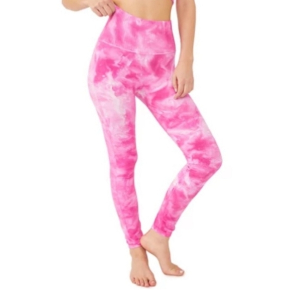Free People Movment Good Karma Tie-Dye Leggings In Vivacious Pink Size XS/Small - Picture 1 of 11